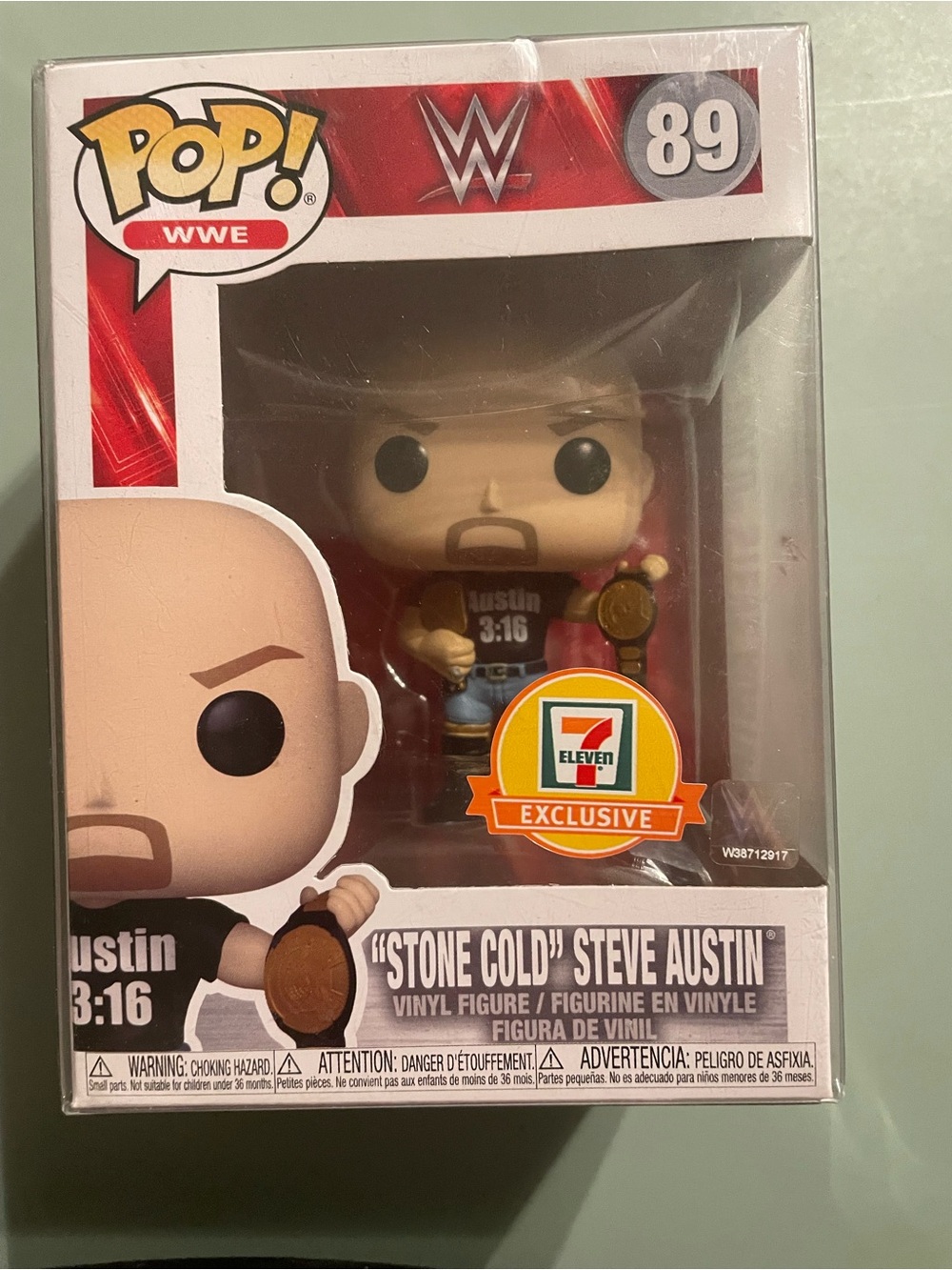 Funko Pop! WWE Stone Cold Steve Austin Vinyl Figure - Black, Red, Tan